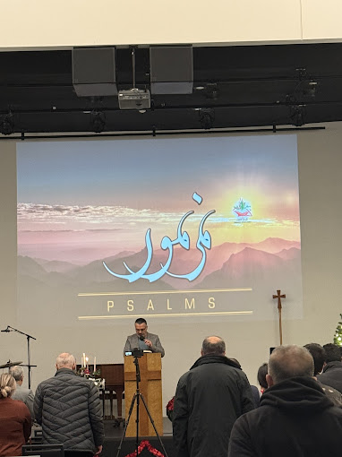 Congregation gathered for service